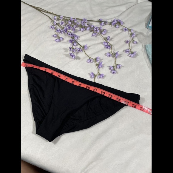 NEW $78 Robin‎ Piccone Ava Bikini Bottoms in Black [SZ Large ] - Picture 8 of 11